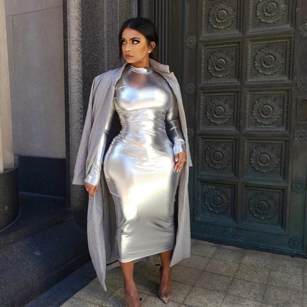 Metallic dress
